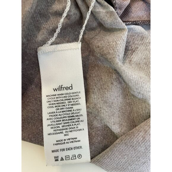 ARITZIA WILFRED Size M Top Blouse Shirt Nylon Mock Neck Ruched Gathered - Picture 5 of 13